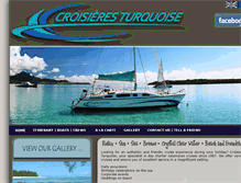 Tablet Screenshot of croisieres-turquoise.com